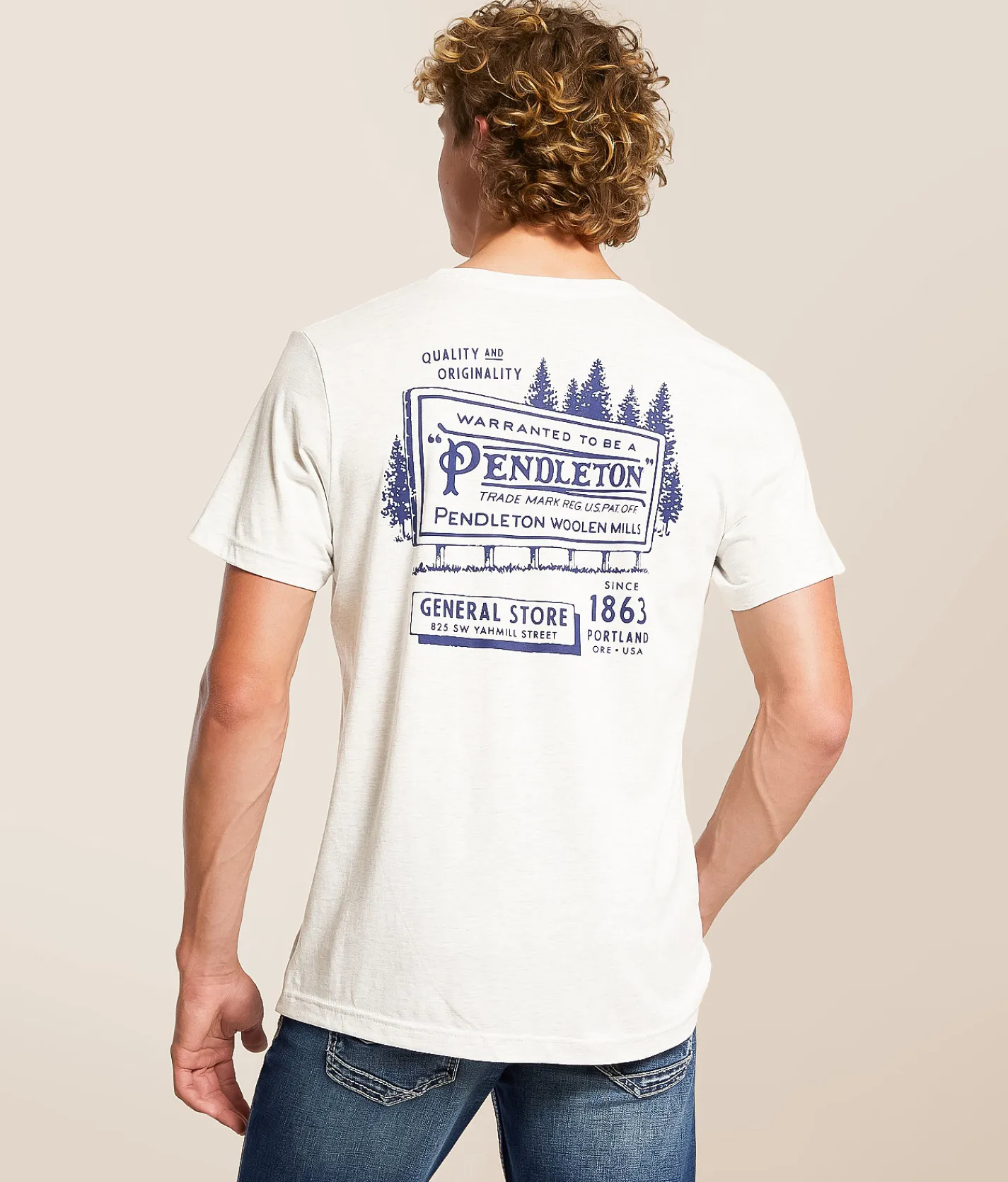 Pendleton Billboard T-Shirt Ash New