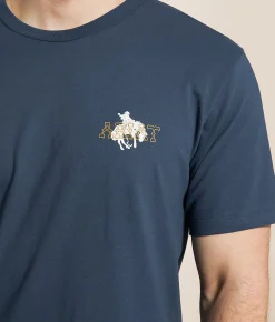 Graphic T-Shirts | Ariat Billboard T-Shirt Blue Dusk