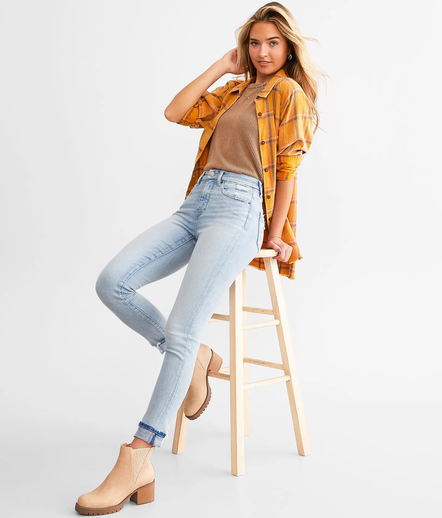 Jeans|Bottoms | BKE Billie Ankle Skinny Stretch Jean Morel 7