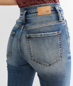 BKE Billie Ankle Straight Stretch Cuffed Jean Tobak Sale