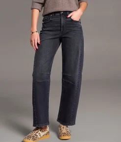 BKE Billie Barrel Stretch Jean Washed Black