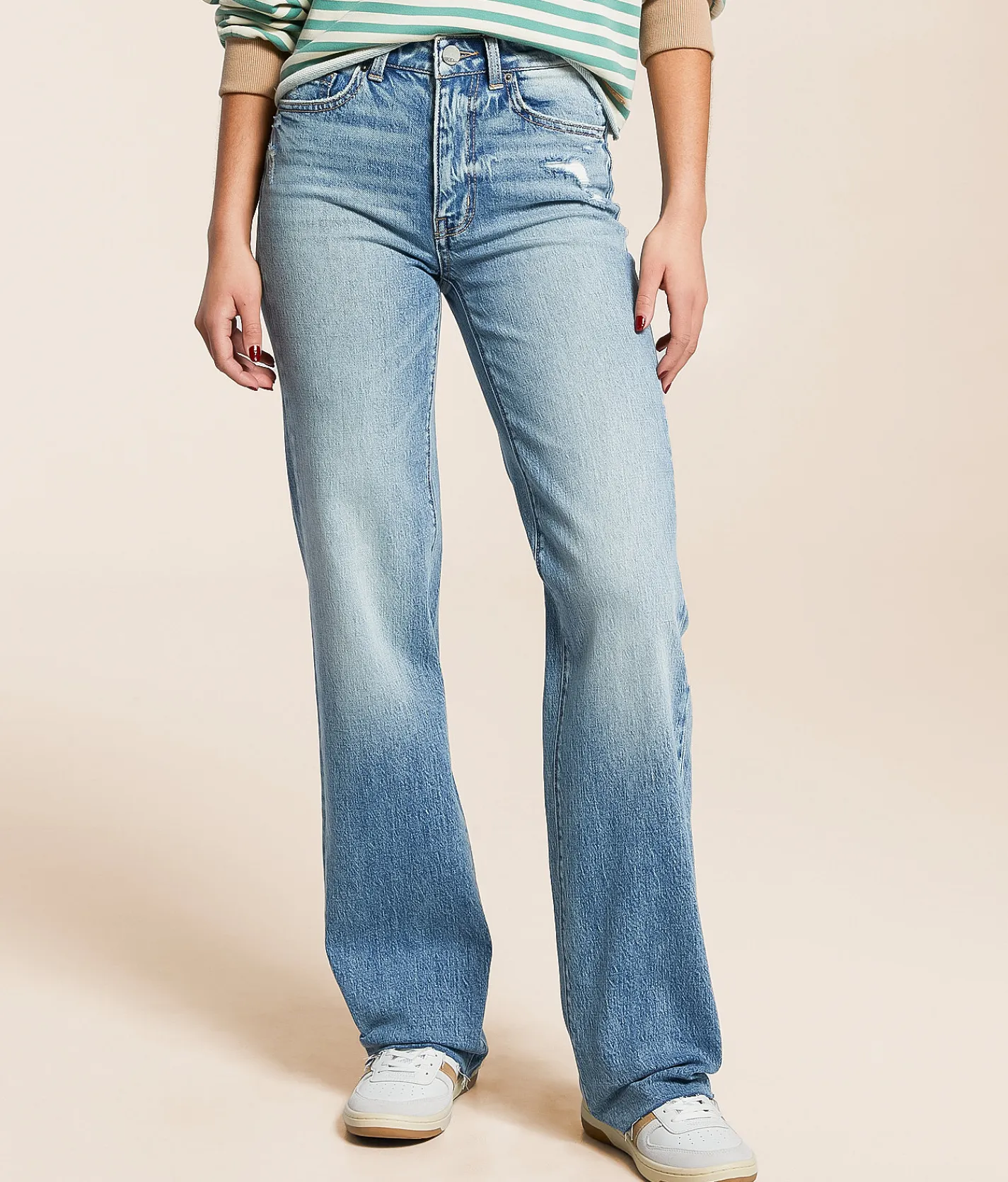 BKE Billie Classic Straight Stretch Jean Flood New