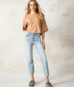 BKE Billie Cropped Flare Stretch Jean Fultz New