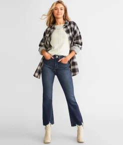 BKE Billie Cropped Flare Stretch Jean Mathison Hot