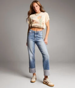 Bottoms | BKE Billie Cropped Straight Stretch Jean Cagle