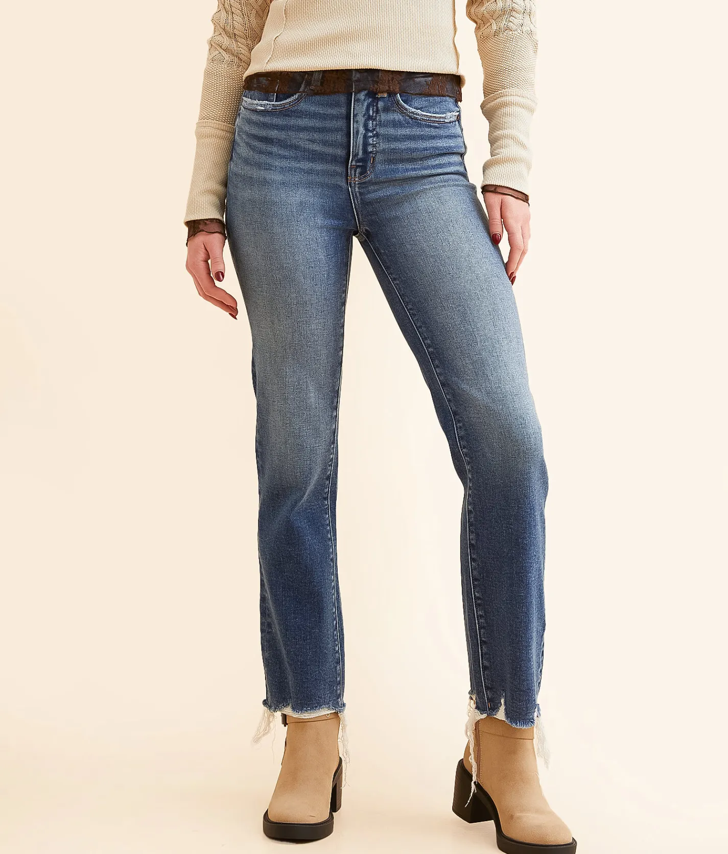 BKE Billie Cropped Straight Stretch Jean Cousins Online