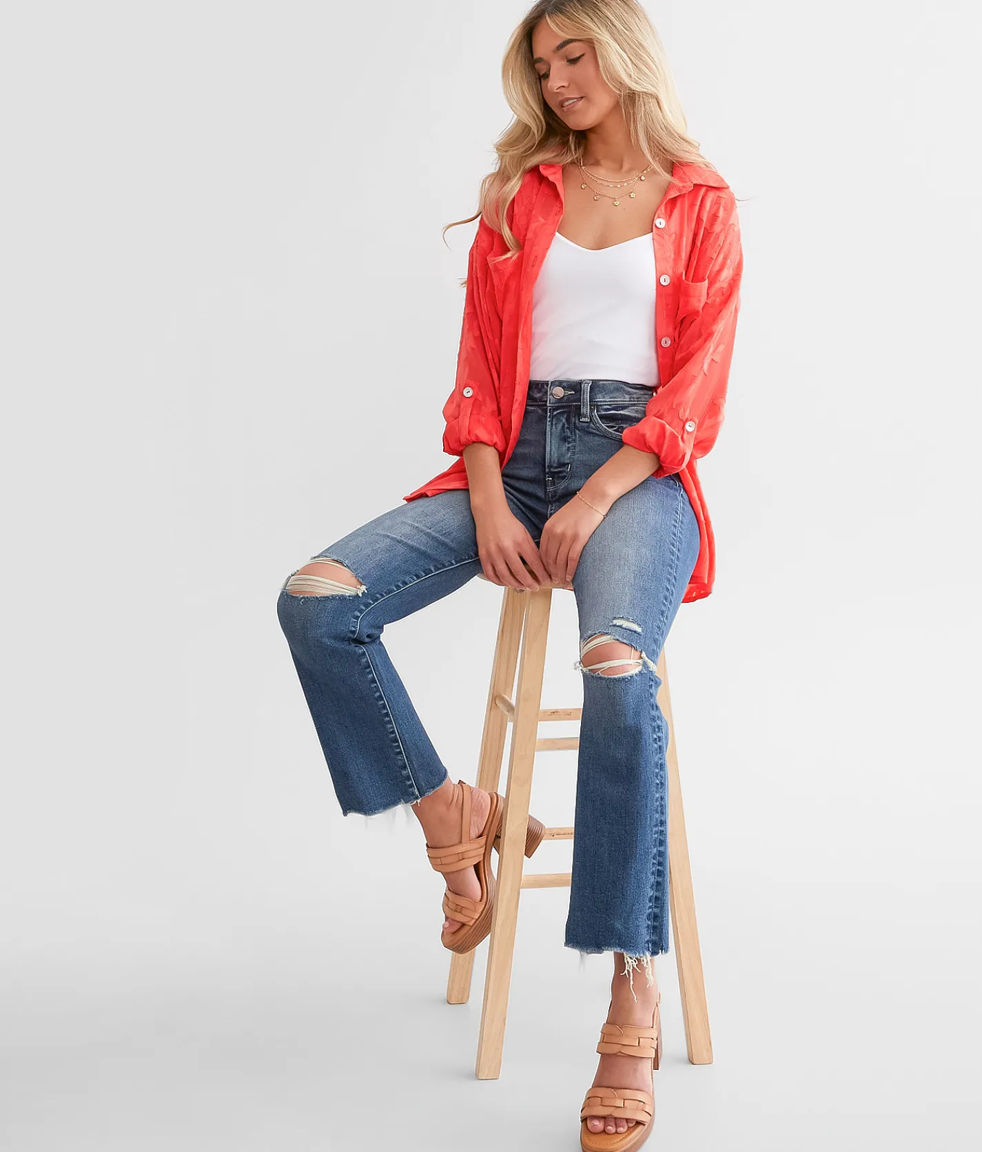 Jeans|Bottoms | BKE Billie Cropped Straight Stretch Jean Stockton