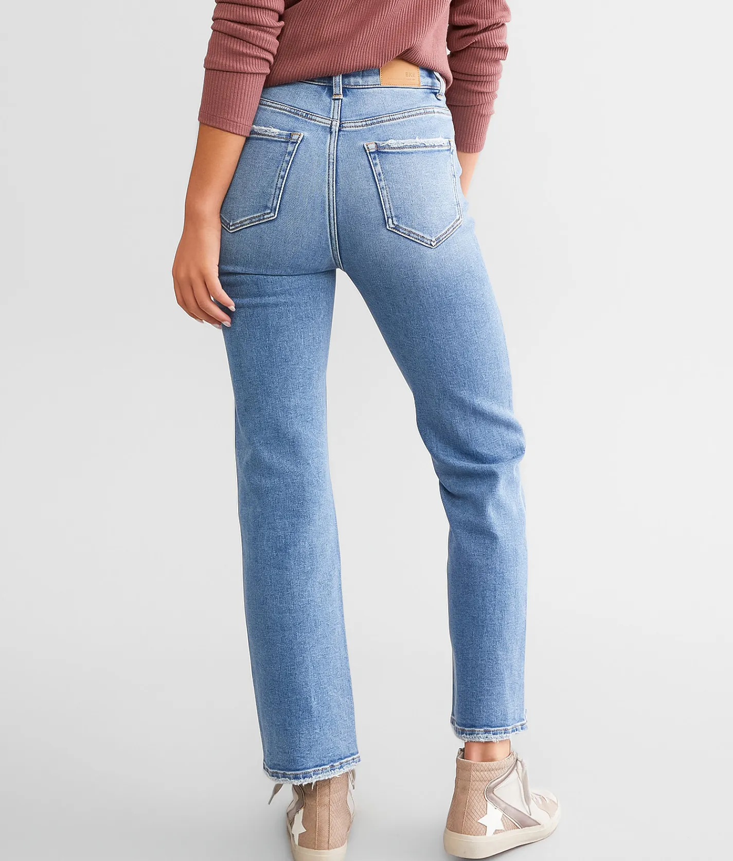 Jeans|Bottoms | BKE Billie Cropped Straight Stretch Jean Hendren