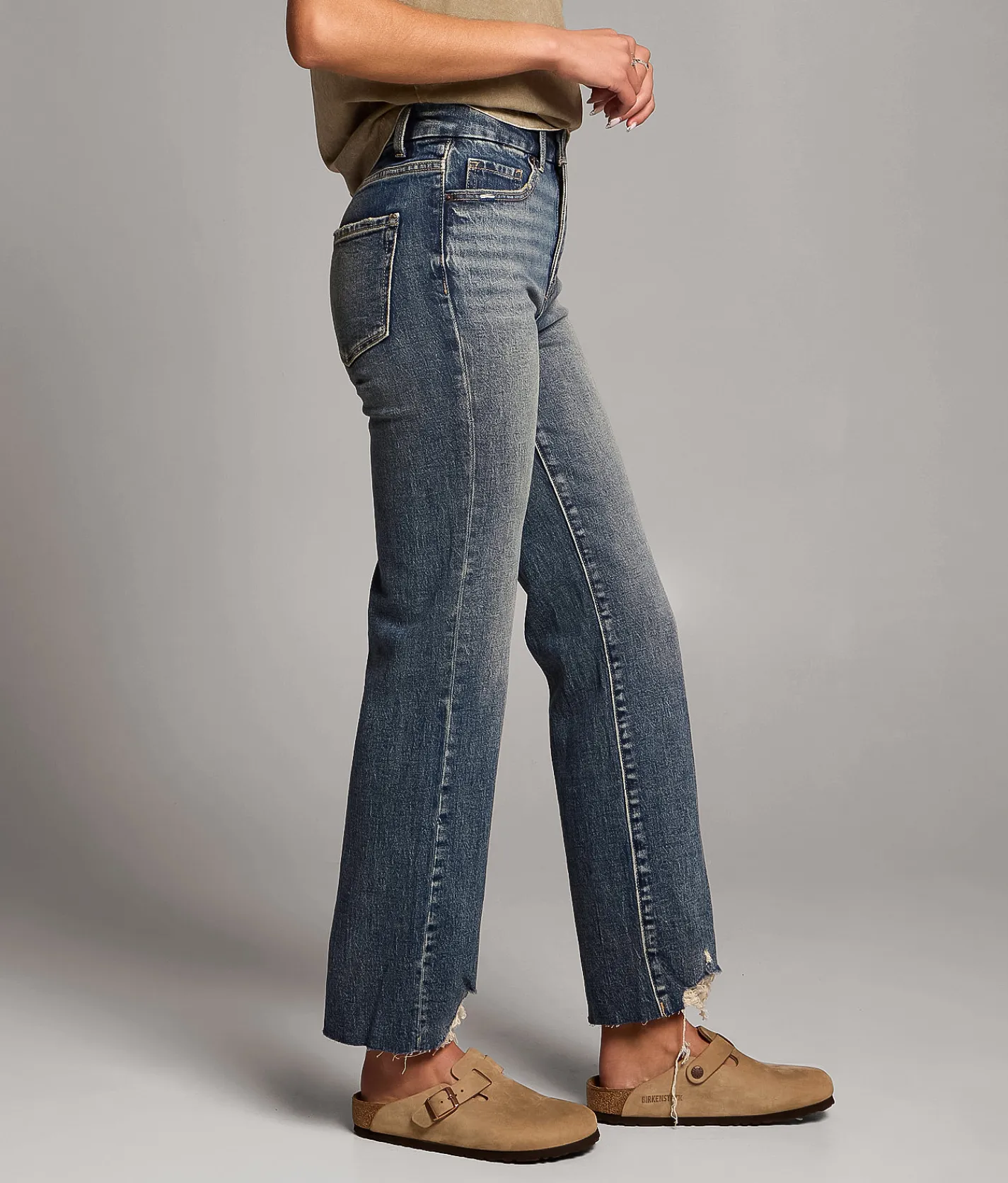 BKE Billie Cropped Straight Stretch Jean Mashburn Best