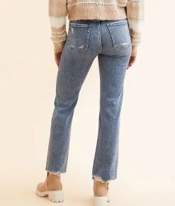 Jeans|Bottoms | BKE Billie Cropped Straight Stretch Jean Berry 2