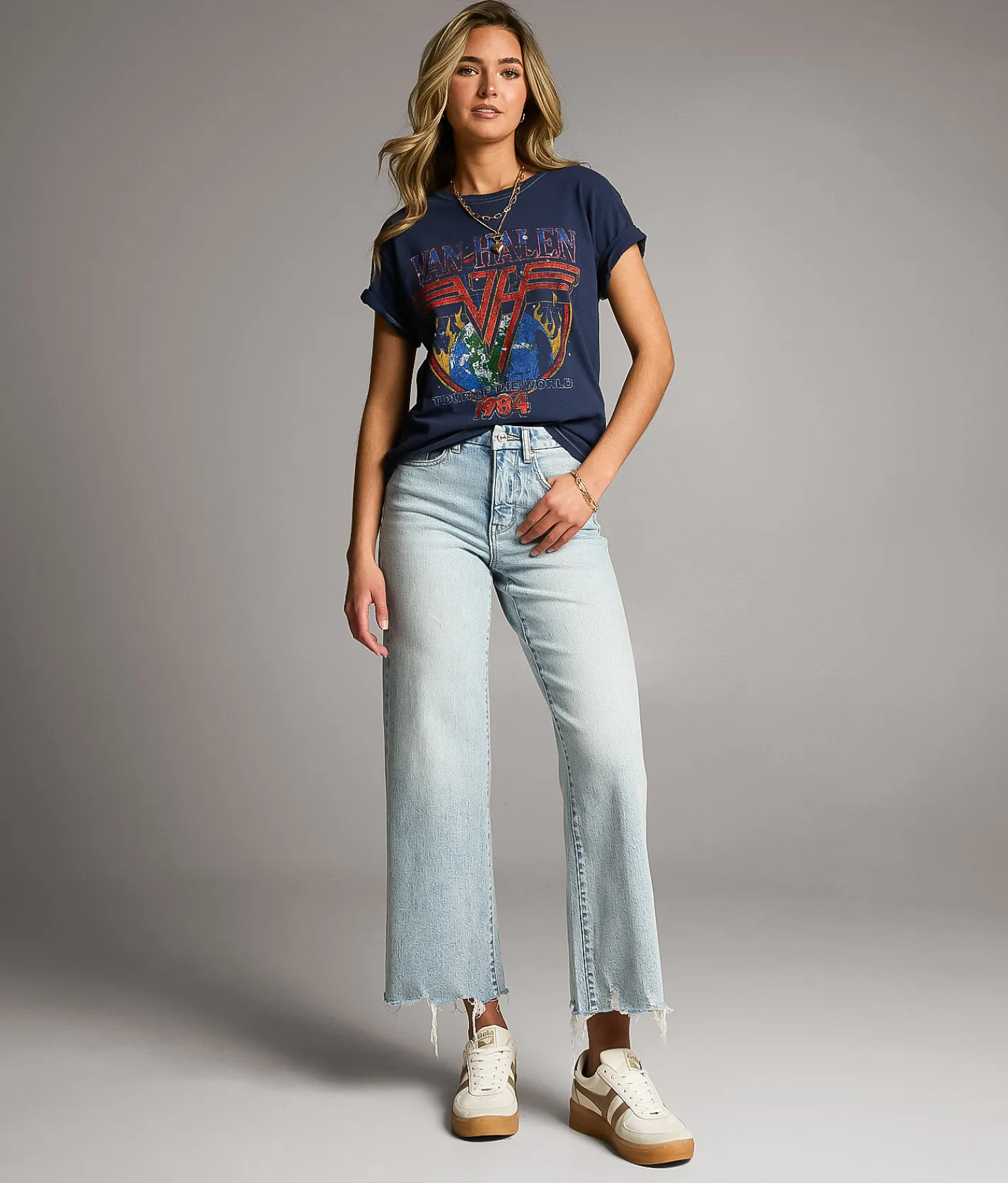 BKE Billie Cropped Wide Leg Stretch Jean Jowell 3 Online