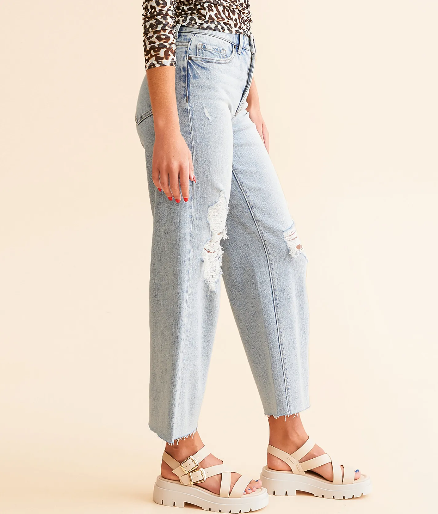 Jeans|Bke Jeans | BKE Billie Cropped Wide Leg Stretch Jean Dowd 2