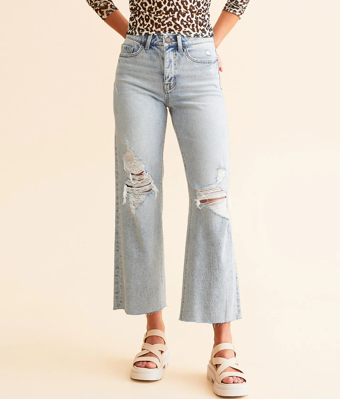 Jeans|Bke Jeans | BKE Billie Cropped Wide Leg Stretch Jean Dowd 2