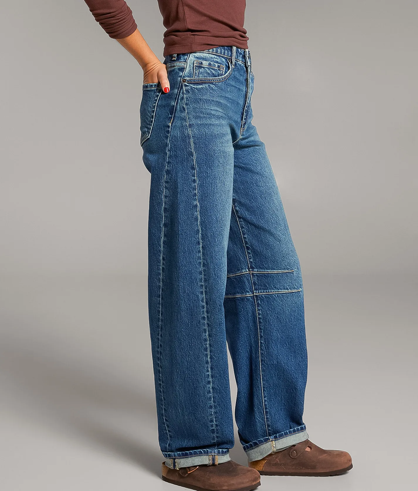 BKE Billie Horseshoe Stretch Cuffed Jean Bessler Clearance