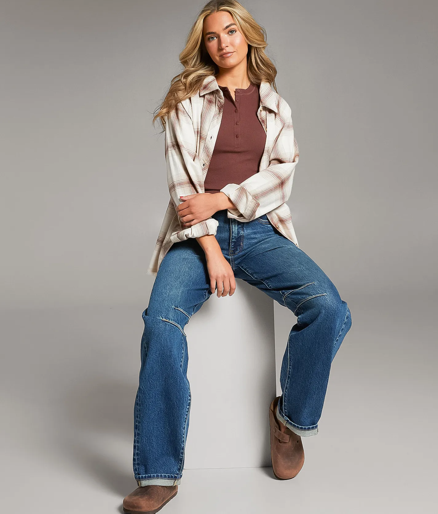 BKE Billie Horseshoe Stretch Cuffed Jean Bessler Clearance