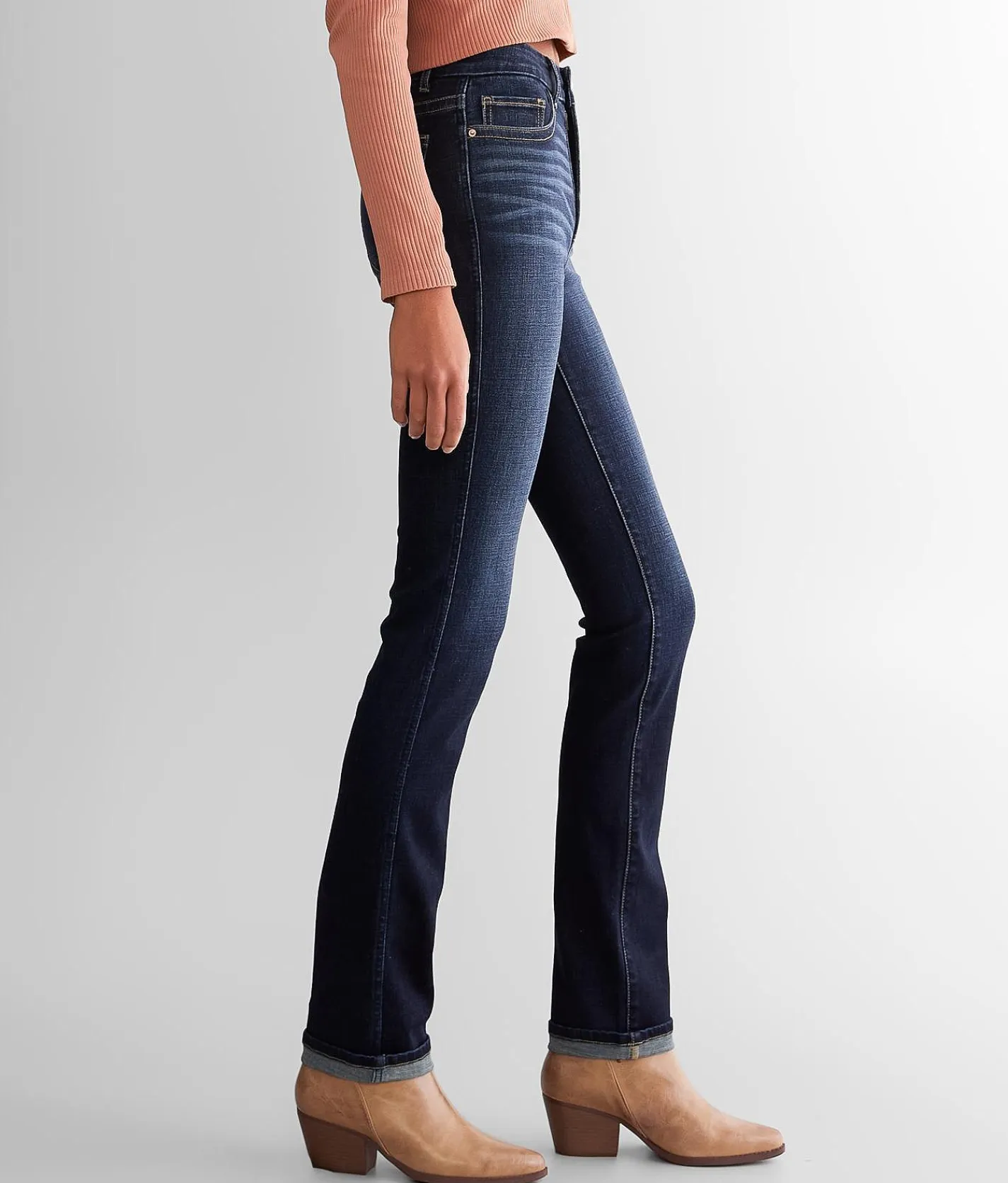 BKE Billie Straight Stretch Cuffed Jean Vinay 2 Sale