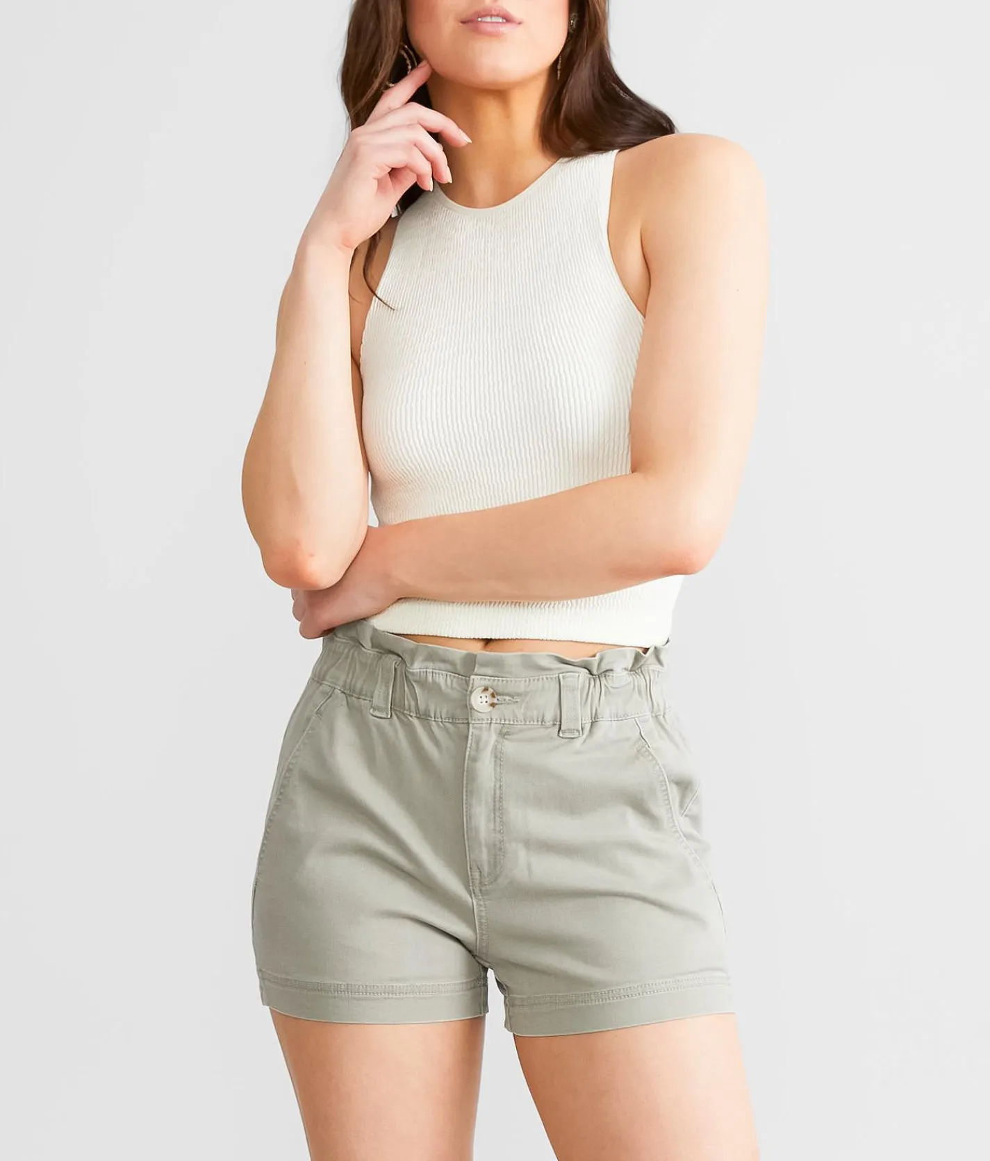 BKE Billie Stretch Short Cedar Outlet