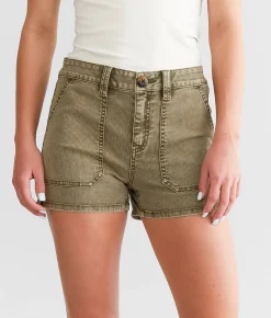 BKE Billie Stretch Short Washed Olive Hot