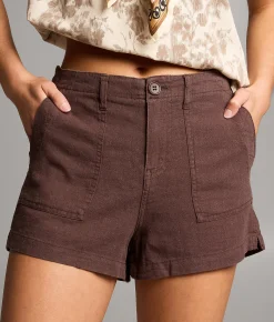 BKE Billie Stretch Short Brownie Hot