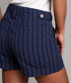 BKE Billie Striped Short Blue Stripe Clearance