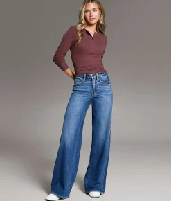 BKE Billie Ultra Wide Leg Stretch Jean Truppo Sale