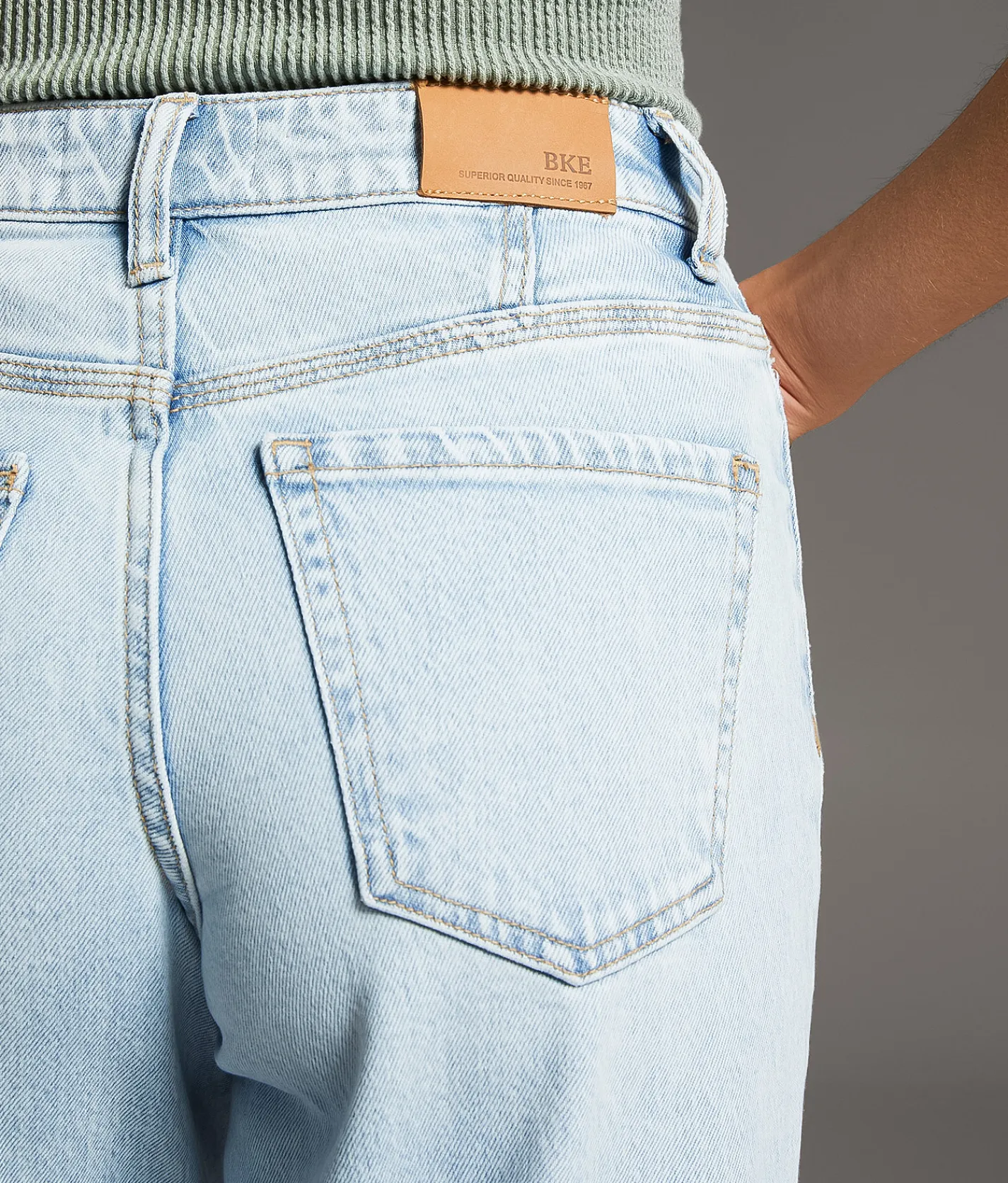 BKE Billie Ultra Wide Leg Stretch Jean Klabon Clearance