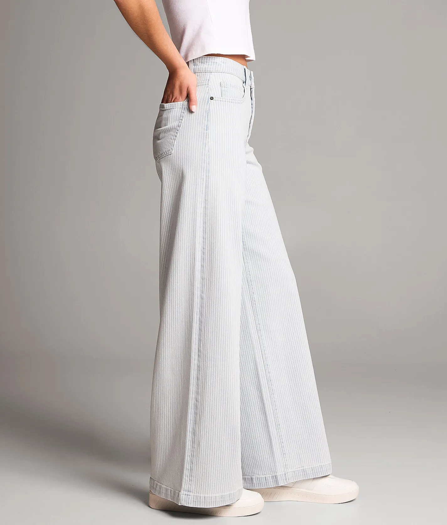 Jeans|Bke Jeans | BKE Billie Ultra Wide Leg Striped Stretch Jean Pinstripe
