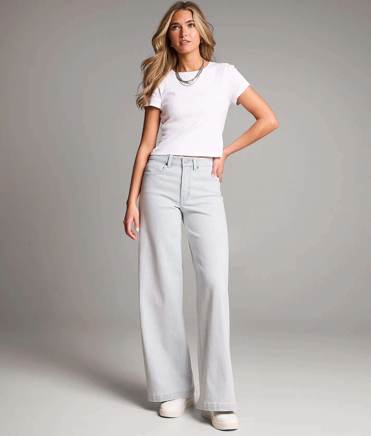 Jeans|Bke Jeans | BKE Billie Ultra Wide Leg Striped Stretch Jean Pinstripe