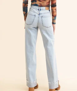 Jeans|Bottoms | BKE Billie Wide Leg Cuffed Stretch Jean Rainer 3