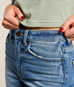 BKE Billie Wide Leg Stretch Cuffed Jean Collett Clearance