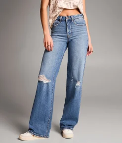 BKE Billie Wide Leg Stretch Jean Robey Hot