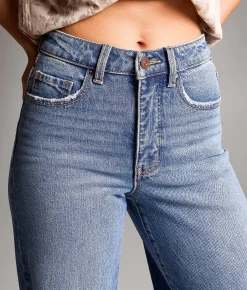 BKE Billie Wide Leg Stretch Jean Robey Hot