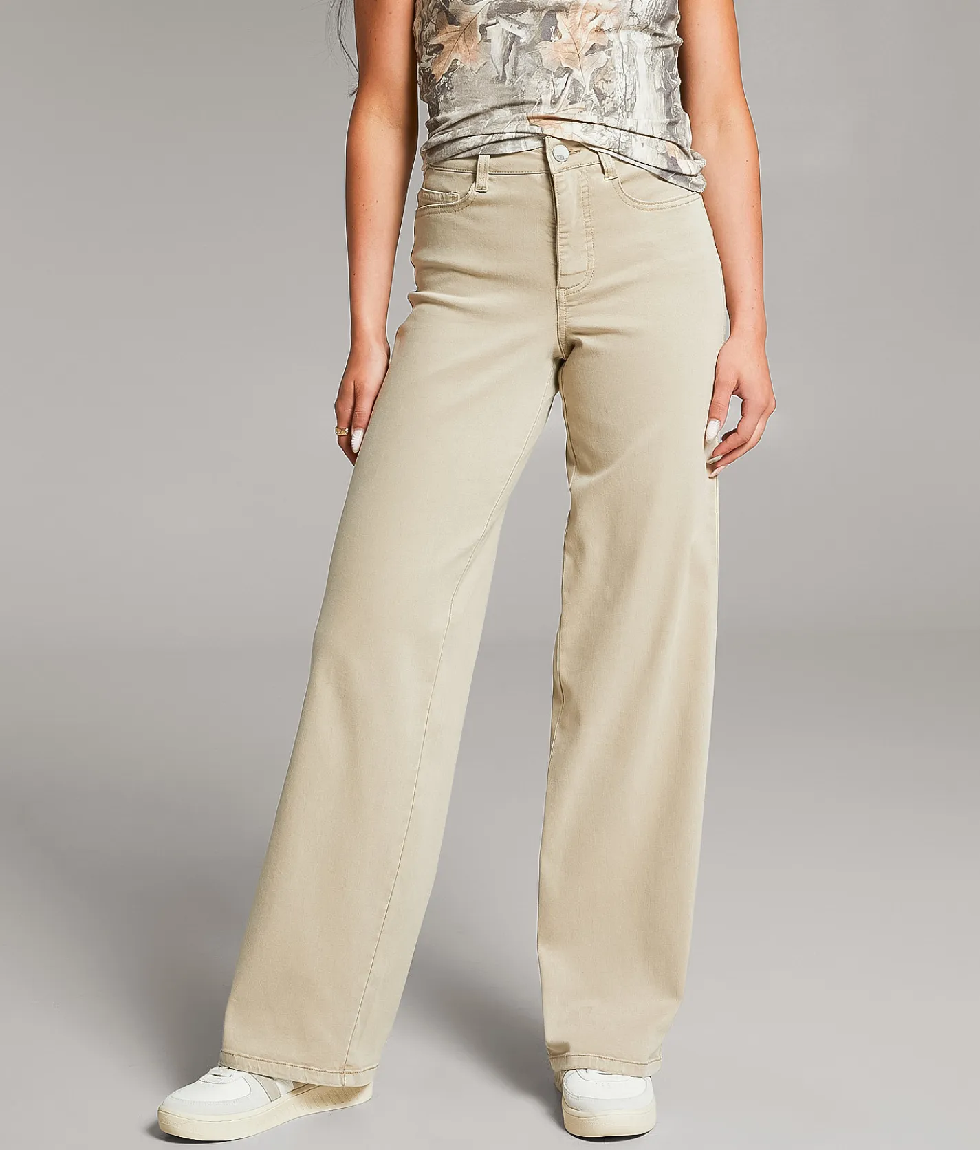 Bottoms | BKE Billie Wide Leg Stretch Pant Khaki