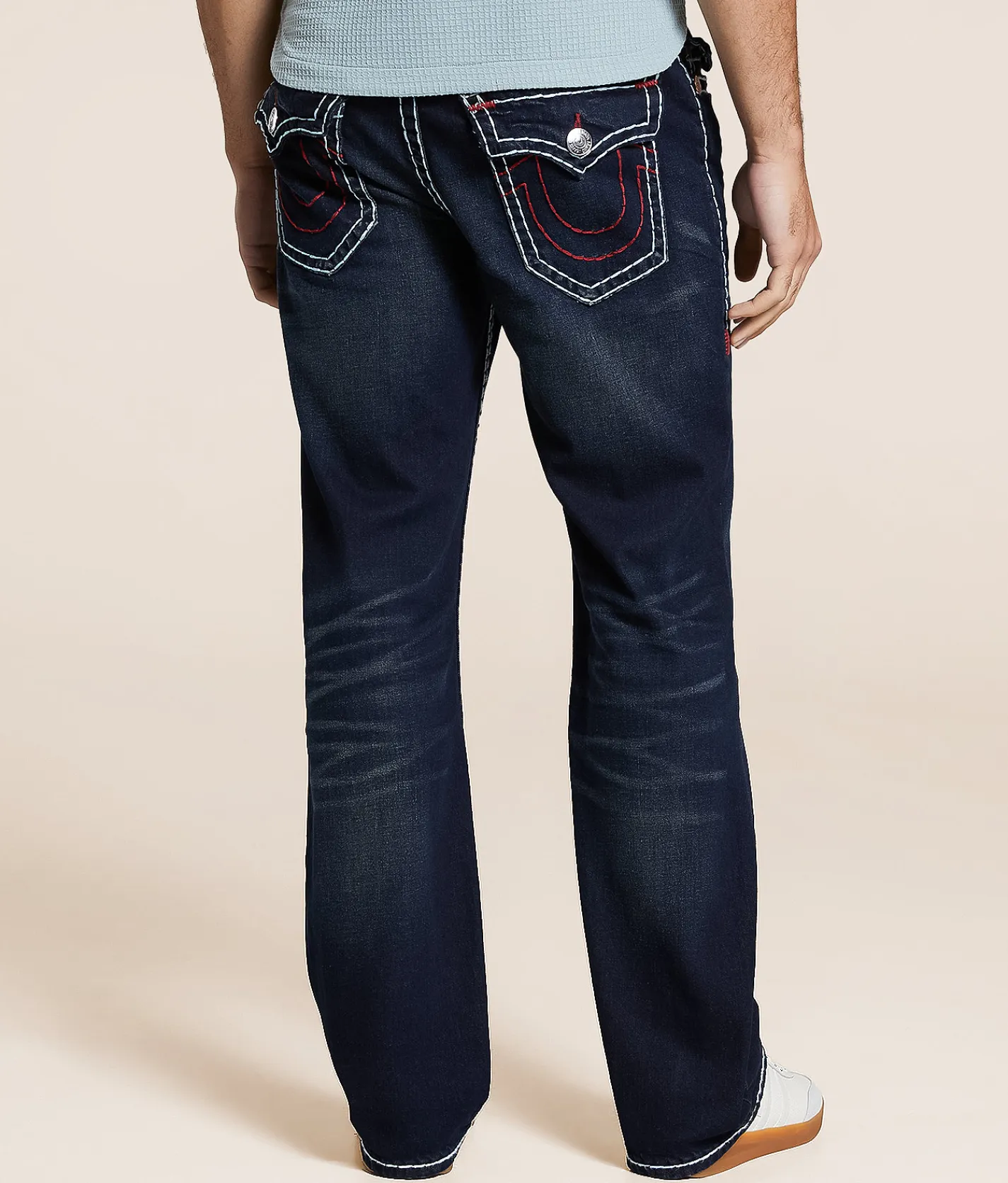 True Religion Billy Relaxed Boot Stretch Jean Midnight Serenade Dark Sale