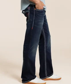 True Religion Billy Relaxed Boot Stretch Jean Midnight Serenade Dark Sale