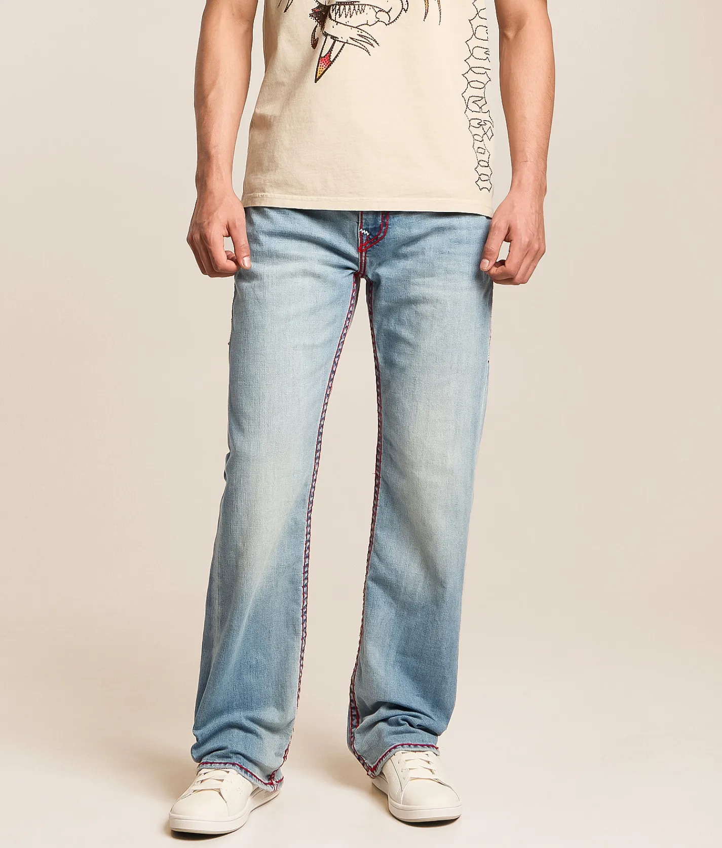 True Religion Billy Relaxed Boot Stretch Jean Party Pulse Medium Wash Outlet