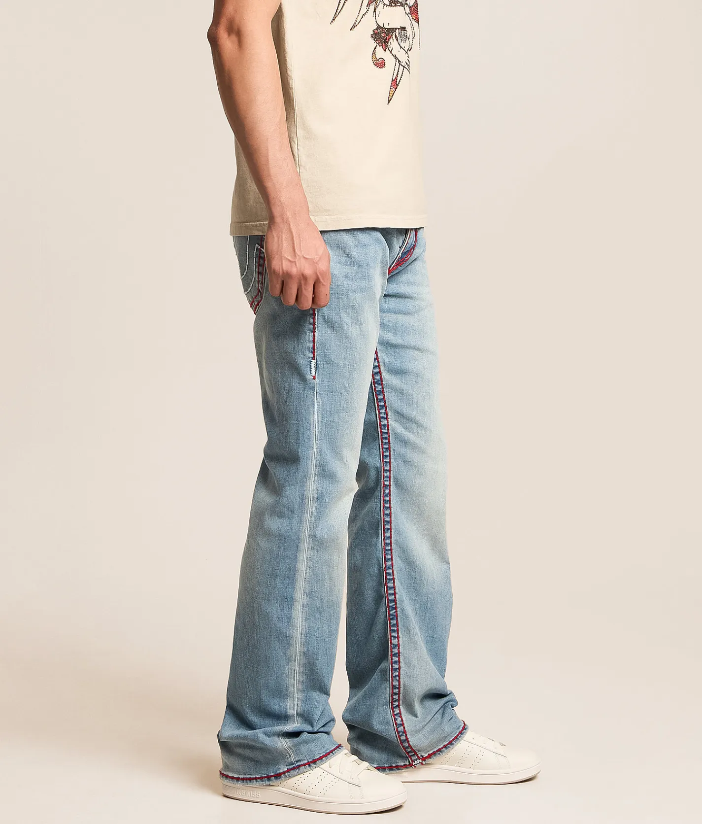 True Religion Billy Relaxed Boot Stretch Jean Party Pulse Medium Wash Outlet