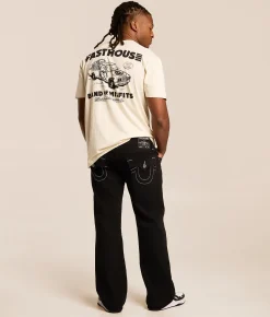 True Religion Billy Relaxed Boot Stretch Jean Black Rinse