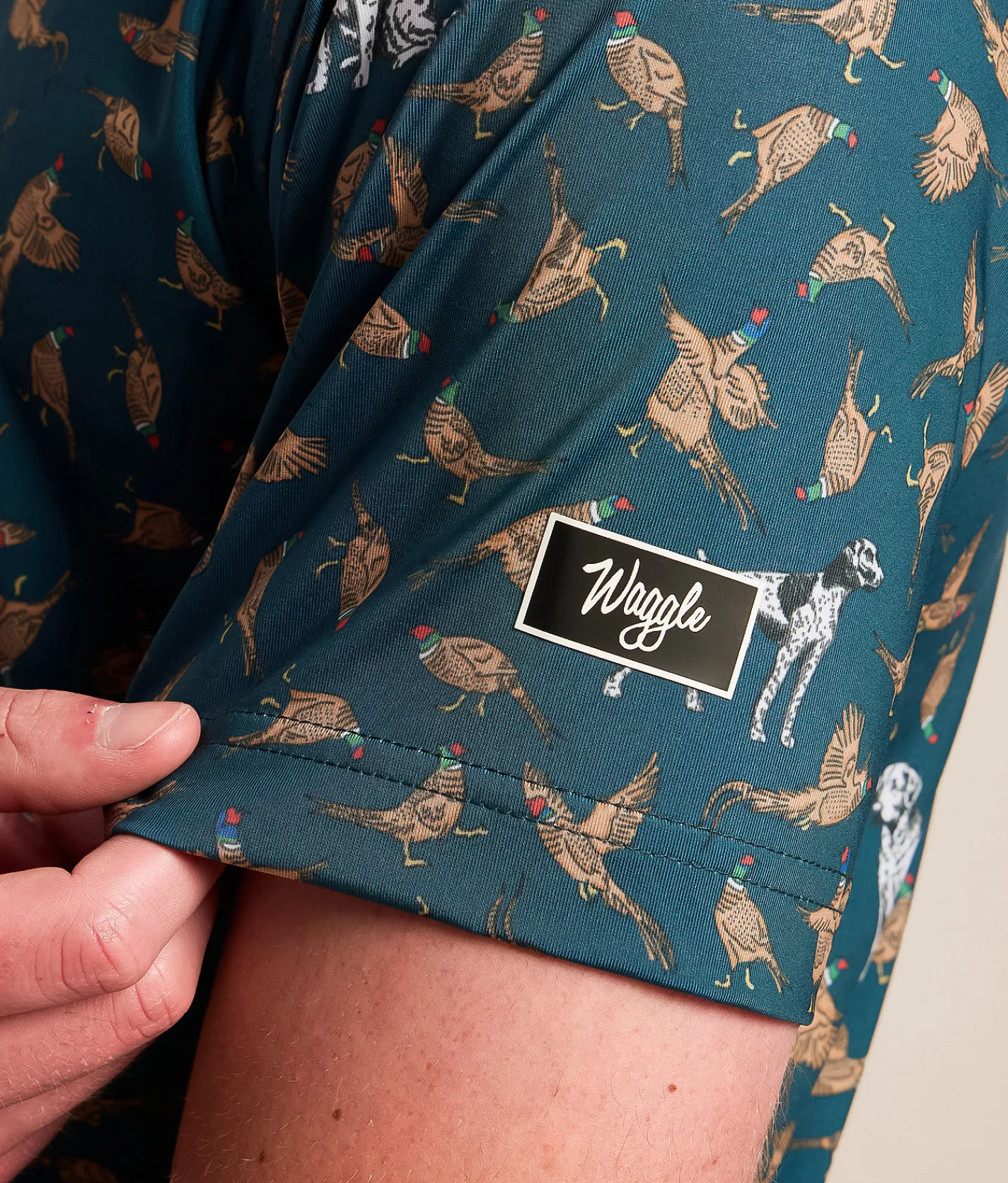 Waggle® Bird Dog Performance Polo Blue Discount