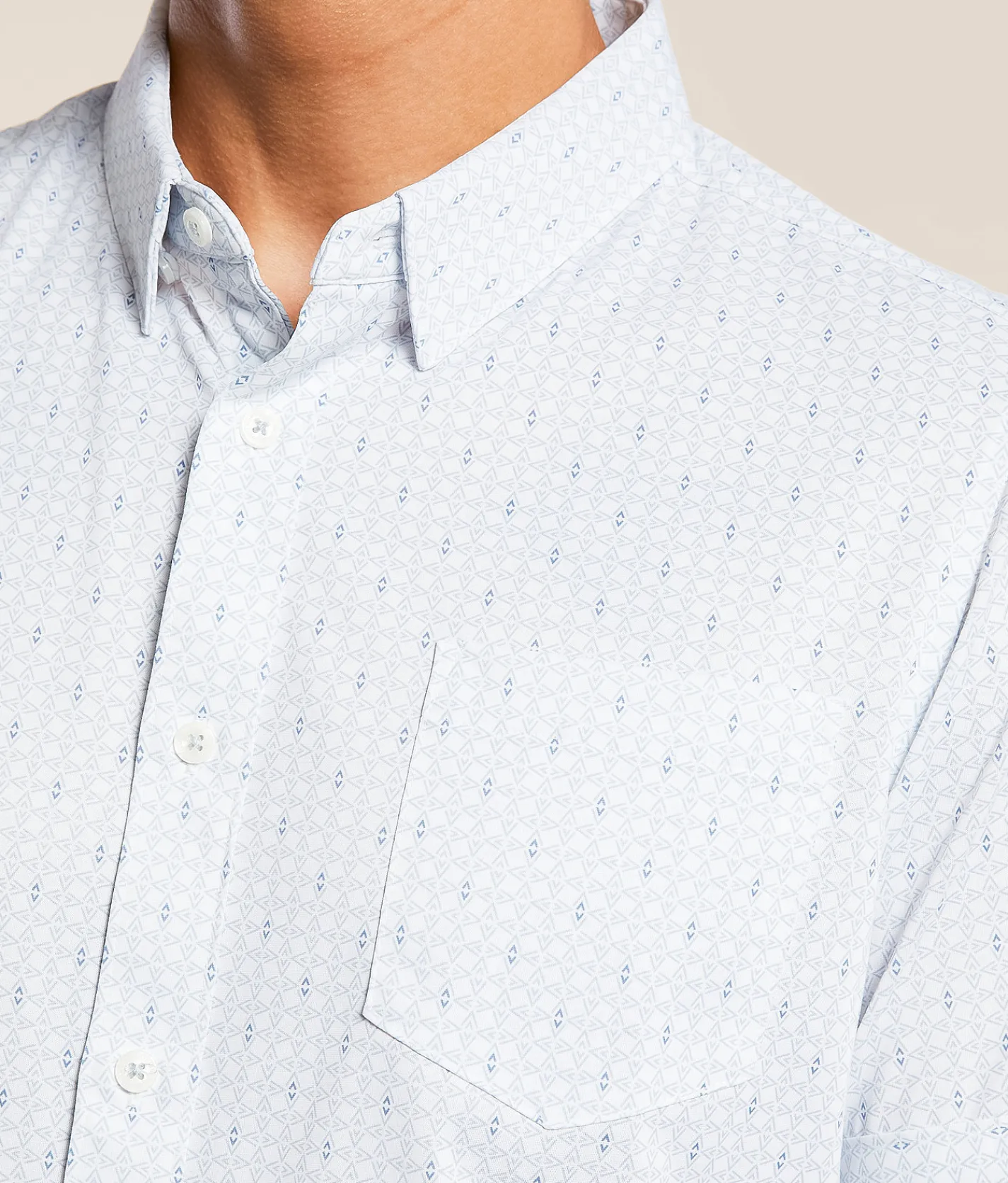 Tops | 7Diamonds Bishop Performance Stretch Shirt White