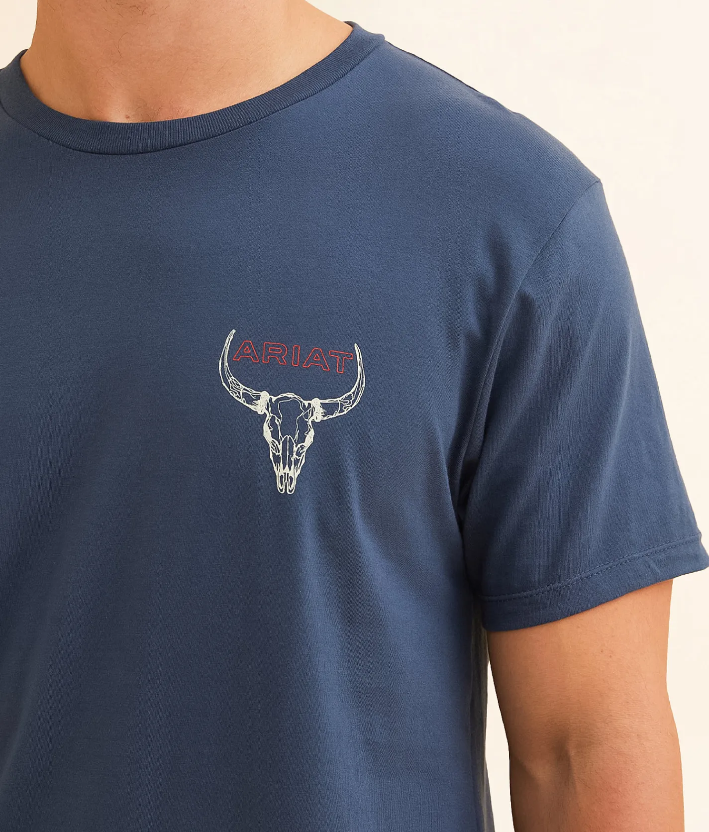 Graphic T-Shirts | Ariat Bison Bureau T-Shirt Blue Dusk
