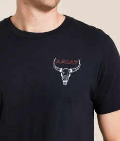 Ariat Bison Bureau T-Shirt Black Hot