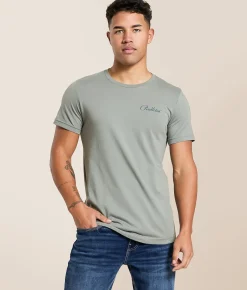 Pendleton Bison Circle Stamp T-Shirt Blue Storm Hot