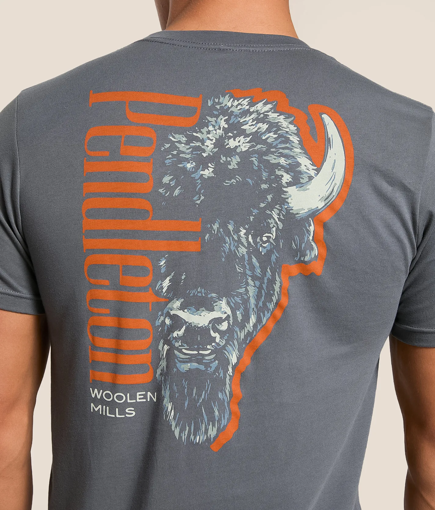 Tops|Graphic T-Shirts | Pendleton Bison Head T-Shirt Asphalt
