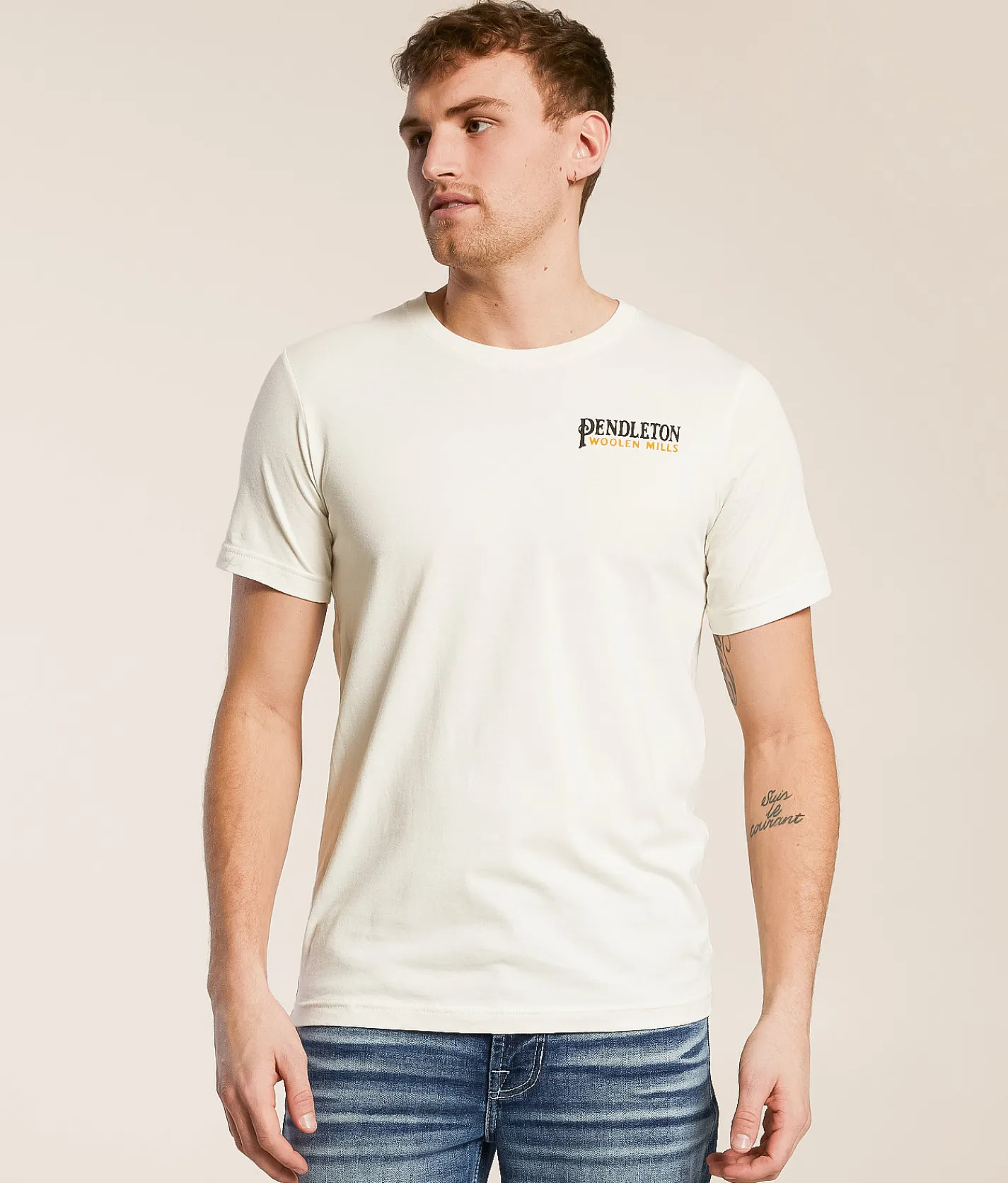 Graphic T-Shirts | Pendleton Bison T-Shirt Vintage White