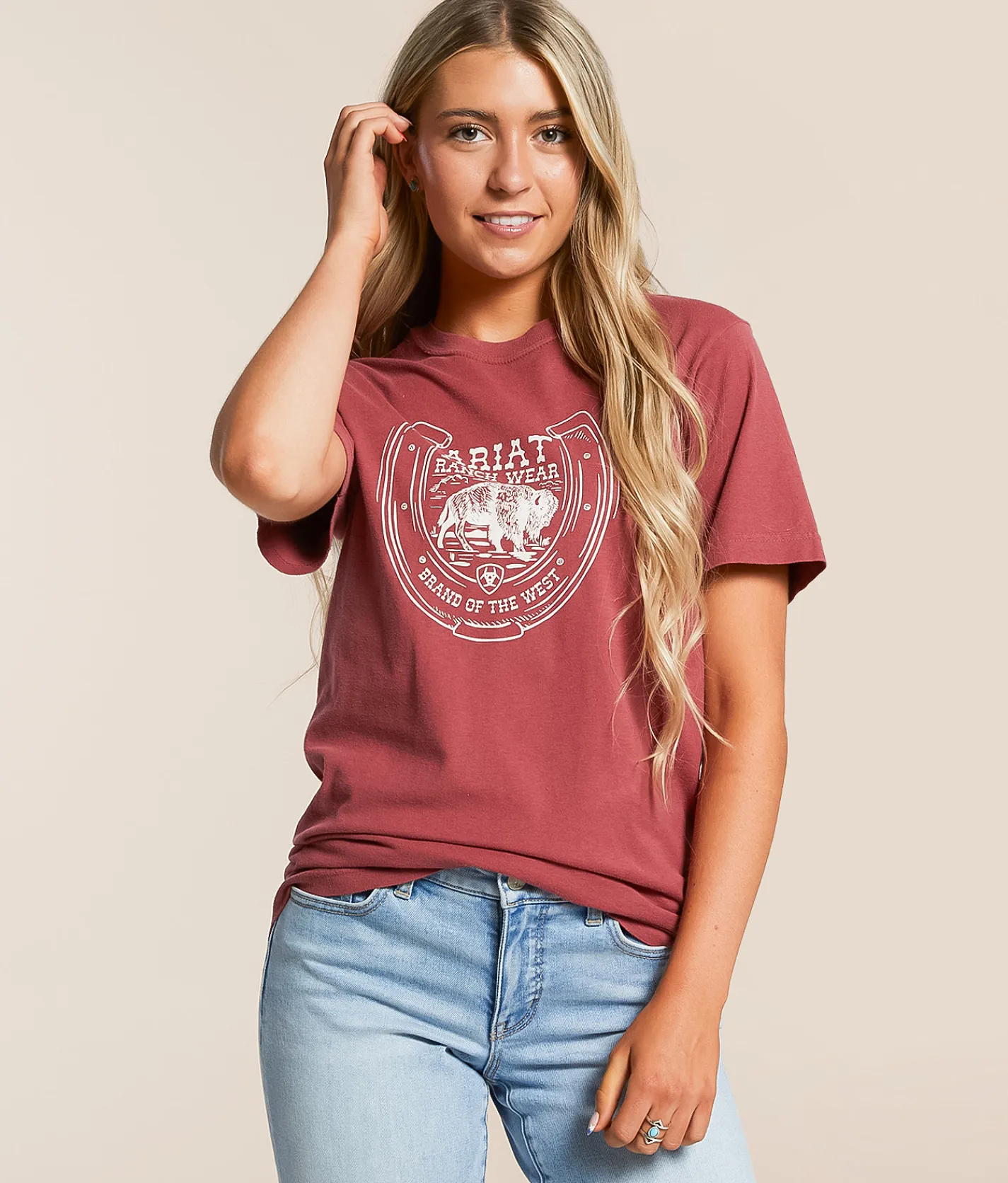 Ariat Bison T-Shirt Brick Clearance