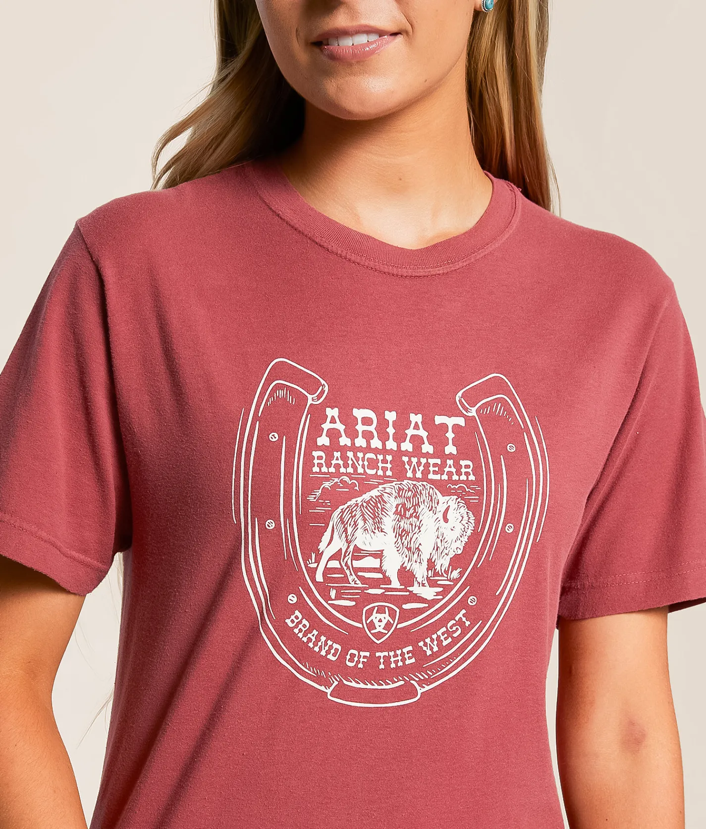 Ariat Bison T-Shirt Brick Clearance