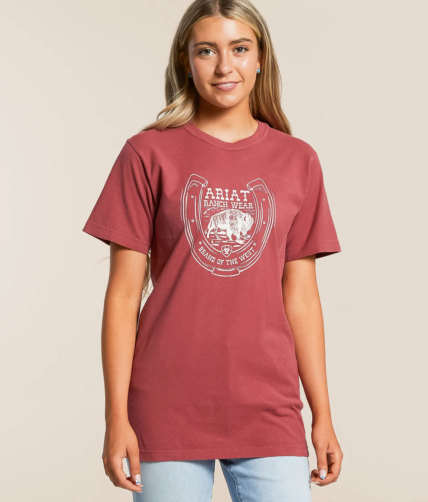 Ariat Bison T-Shirt Brick Clearance