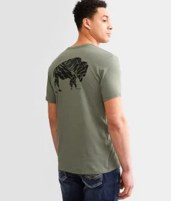 Ariat Bison Valley T-Shirt Olive Heather New