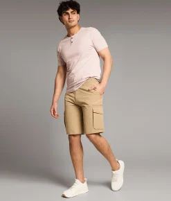 Hybrid BKE Athletic Cargo Stretch Short Weathered Teak